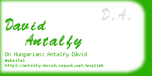 david antalfy business card